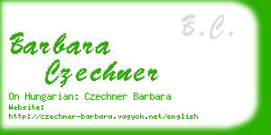 barbara czechner business card